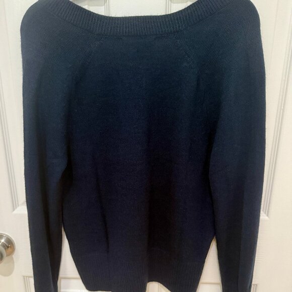BANANA REPUBLIC DARK BLUE SWEATER NEW WITHOUT TAGS (NWOT) S - Picture 2 of 5